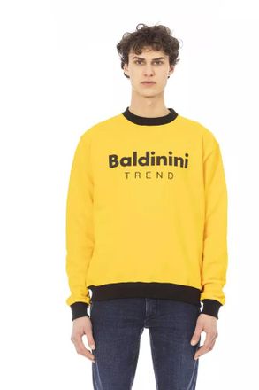 Baldinini Yellow Cotton Men Mens Sweater
