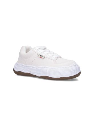Miharayasuhiro Cow Leather Low-Top Sneaker - White