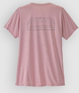 Patagonia Cap Cool Daily - P-6 Cosmos T-Shirt rosa