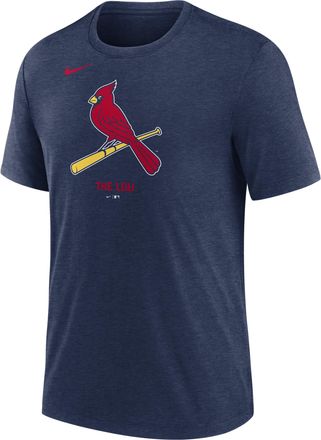 Nike St. Louis Cardinals Logo Nike Mens MLB T-Shirt in Blue | NJFD44BSCN-J77