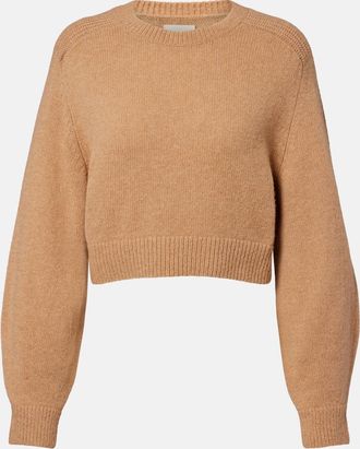 Khaite Masie cropped wool and cashmere sweater