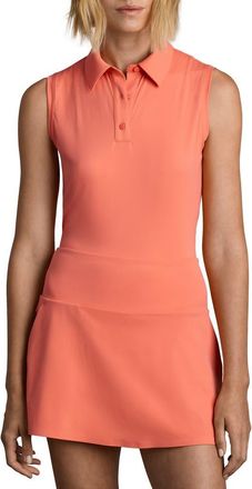 Rhone Course to Court Sleeveless Polo in Coral at Nordstrom, Size Xx-Large