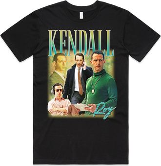 Sanfran Clothing Kendall Roy Homage Top TV Show Gift Mens Womens Logan Shiv Roman Tom Greg T-Shirt Medium/Black