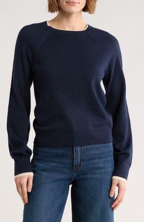 Vero Moda Wonderful Faux Layered Sweater in Navy Blazer Detail W at Nordstrom Rack, Size X-Small