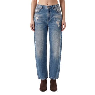Zhrill Zhiza Rechte jeans - Dames - Jeans - Blauw - Maat: W27 Denim