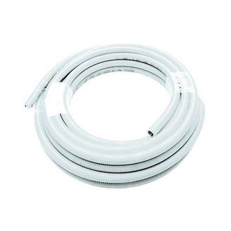 MBM Tubo Flexible De Acero Inoxidable Uniroll De 20 Metros. 1 Para Agua Recubierta Blanca
