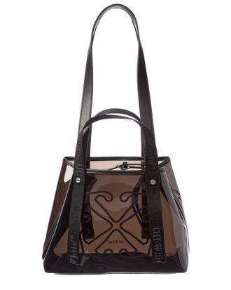 Off-white East West Small Vinyl & Leather Tote