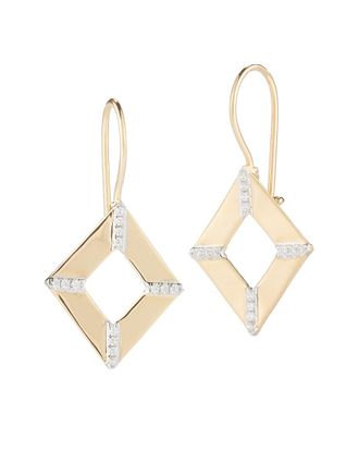I.Reiss Company 14K 0.17 Ct. Tw. Diamond Dangling Earrings