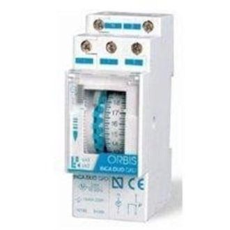Orbis Orbis - Ob330132 Interruptor Horario Anal&oacute;gico 24 Horas Inca Duo D