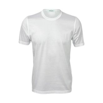 Gran Sasso Round-neck Knitwear, male, White, Size: 2XL T-shirt in maglia