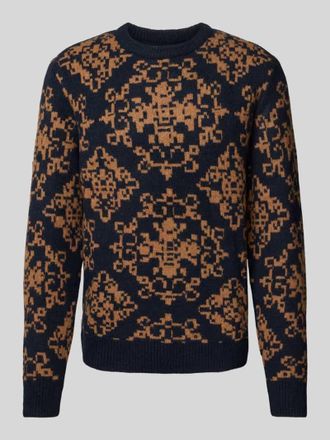 Mc Neal Strickpullover mit Woll-Anteil in Dunkelblau, Gr&ouml;&szlig;e L