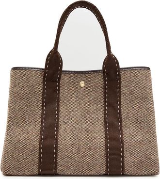 Rue de Verneuil Travers&eacute;e M Cavier Wool Tote bag - Brown - One Size
