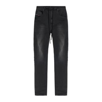 Diesel Slim-fit Jeans, male, Black, Size: W30 D-Krooley-B Jogg Jeans