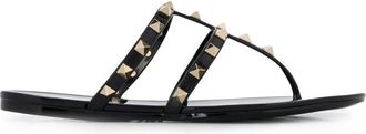 Valentino Garavani Black Rockstud Sandals