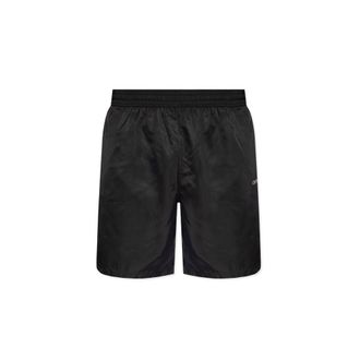 Off-white Black Polyester Swim Mens Shorts