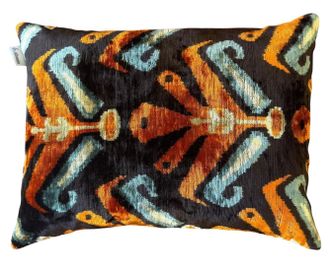 Les-Ottomans Coj&iacute;n de terciopelo de seda (un lado)