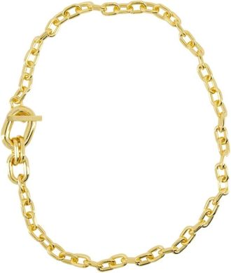 Paco Rabanne Accessoires, Dames, Geel, ONE Size, XL Link Hanger Ketting