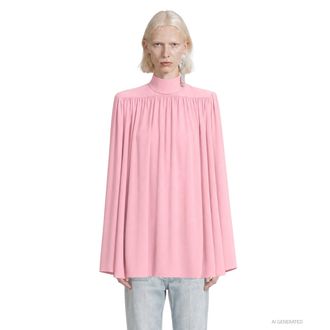 Valentino Cady Couture Pleated Top