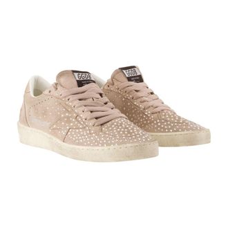 Golden Goose Womens Ball Star Sneakers - Golden Goose Deluxe Brand Leather Pink Calfskin Shoes