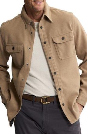 J.A.C.H.S. Knit Shirt Jacket in Khaki at Nordstrom Rack, Size Medium