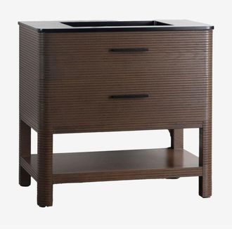 Sklum Sklum - Conjunto De Mueble De Ba&ntilde;o En Madera Con Lavabo Integrado Misene