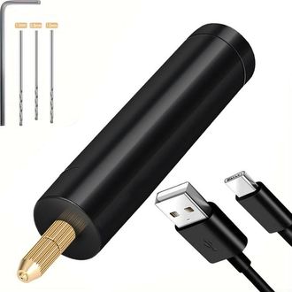 OEM Taladros El&eacute;ctricos Ligeros Y Compactos, Herramienta Rotativa Usb, Bol&iacute;grafo Grabador Recargable Con Brocas Para La Fabricaci&oacute;n De Joyas Y Proyectos D