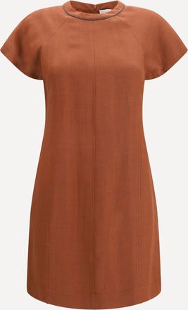 Brunello Cucinelli Midi linen Dress Female M