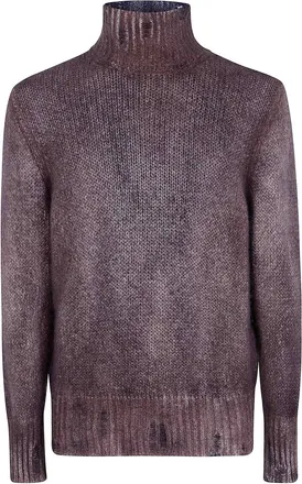 Avant Toi Cashmere And Silk High Neck Pullover