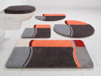 My Home Badematte »Belio, Badvorleger, Badezimmer Teppich« Höhe 20 mm rutschhemmend beschichtet fussbodenheizungsgeeignet schnell trocknend strapazierfähig Ba