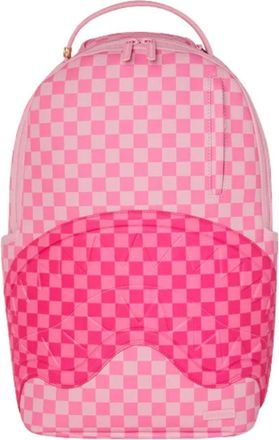 Sprayground Pink Sharks In Paris Patch Backpack Pink B8717
