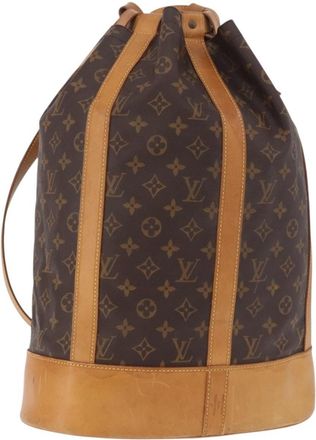 Louis Vuitton Randonnee Monogram Canvas Brown Canvas Backpack Bag (Pre-Owned)