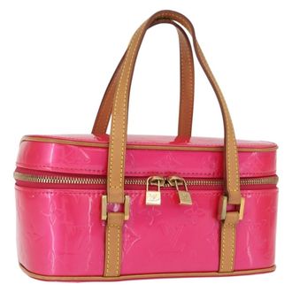 Louis Vuitton Sullivan Horizontal Bag Monogram Vernis Pink Patent_Leather Handbag (Pre-Owned)