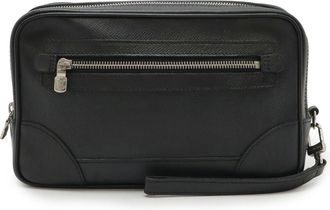 Louis Vuitton Ardoise Black Taiga Leather Clutch Bag (Pre-Owned)
