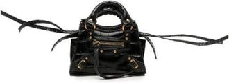Balenciaga Pre-owned Mini Bags, female, Black, Size: ONE SIZE Pre-owned Leather Mini Bag
