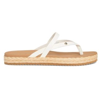 Reef Vista Carmen Vegan Leather Womens Toe Post Sandals - Whisper White - Size:UK 4.5
