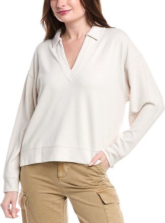 Splendid Waffle Polo Sweatshirt