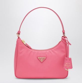 Prada Re-Edition 2005 mini bag in pink Re-Nylon and Saffiano leather