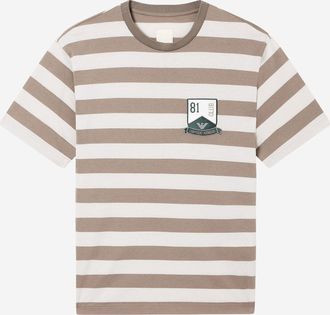 Emporio Armani Gestreiftes Baumwoll-T-Shirt von Emporio Armani