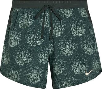 Nike Stride Dri-fit 5 Printed Running Shorts - Green - XL