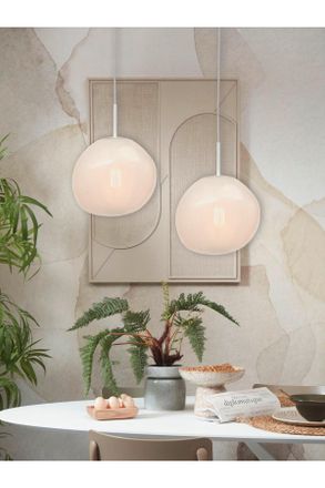 Moderne Pendelleuchte Weiß – 1-Licht Kronleuchter, Höhenverstellbar Bis 100 Cm, Für Kücheninsel & Schlafzimmer