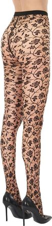 Wolford Rose Tights in Fairly Light/Black at Nordstrom, Size Small