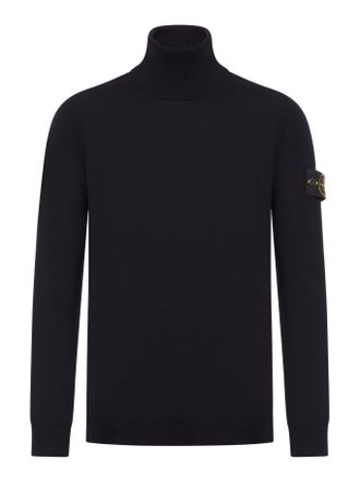 Stone Island COMPASS LOGO TURTLENECK SWEATER - Stone Island - Man