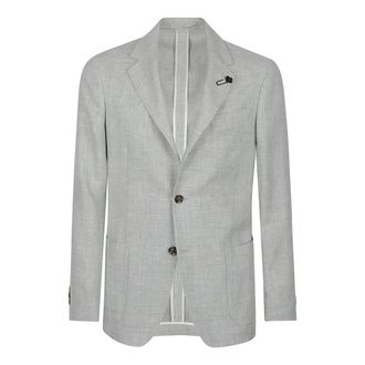 Lardini Blazers, male, Gray, Size: 3XL Roma Jacket