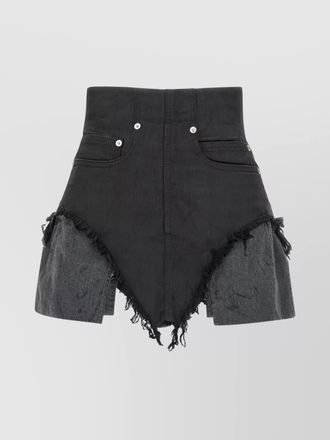Rick Owens high waist cutoff shorts pockets