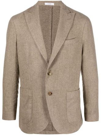 Boglioli single-breasted virgin-wool blazer - Neutrals