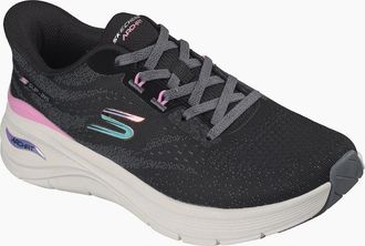 Skechers Womens Skechers Arch Fit 3.0 Textile Womens Black Mesh/Multi Trim Trainers - Size: 7