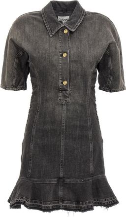 Ganni Black Tint Edge dress