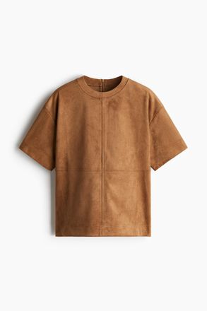 H&M Oversized T-Shirt - Braun