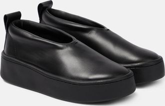 Jil Sander Leather slip-on sneakers