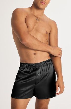 Savage x Fenty Savage X Satin Boxers in Oxford at Nordstrom, Size Xxx-Large